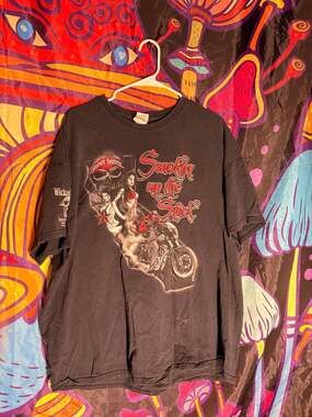 Vintage Wicked Wear Smokin' Up The State California Biker Event T-Shirt 2XL